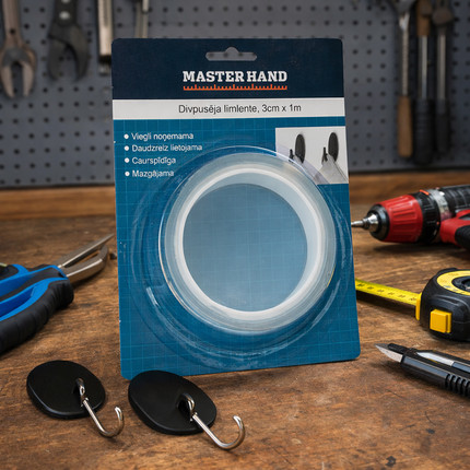 Divpusēja līmlente, 3 cm x 1 m