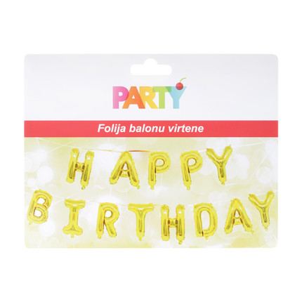 Dzimšanas dienas gaisa balonu virtene