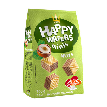 Vafeles HAPPY WAFERS, 200 g