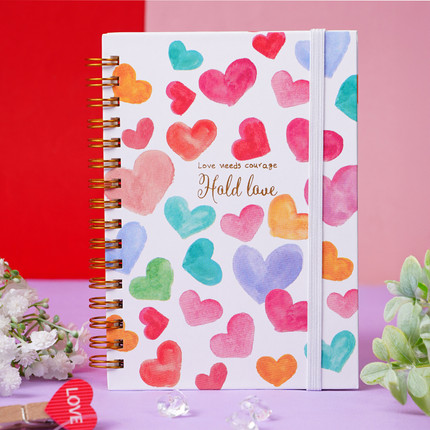 Piezīmju klade ar spirāli, 80 lapas, dažādi veidi