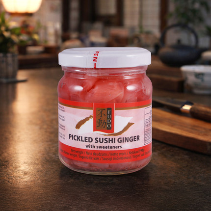 Marinēts rozā suši ingvers Fudo, 190 g