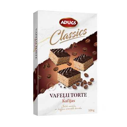 Vafeļu torte Kafijas Adugs, 320 g
