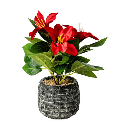 Mākslīgais zieds puķu podā,18 cm