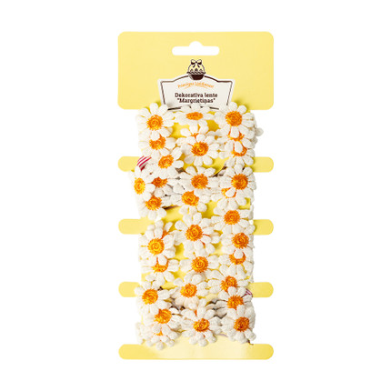 Dekoratīva ziedu lente, 2.5cmx2m