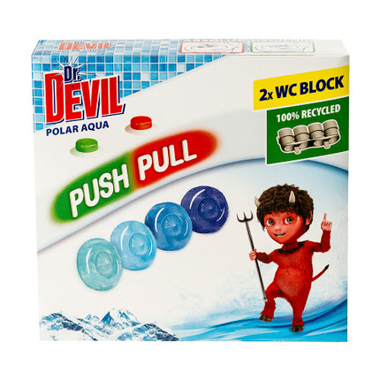 Pašlīmējoši gela diski Wc Push Pull Gel, 2x20 g