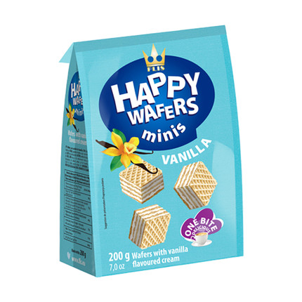 Vafeles HAPPY WAFERS, 200 g