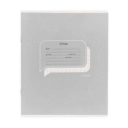 Rūtiņu vai līniju burtnīca, 12 lapas