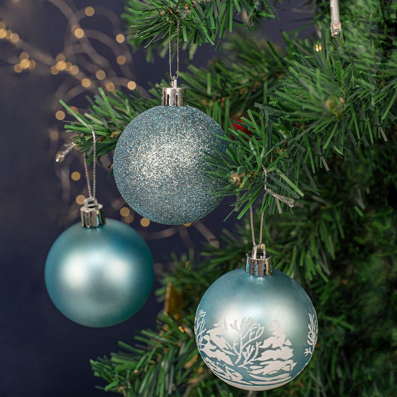 Ziemassvētku bumbas, 16 gab., Ø6cm