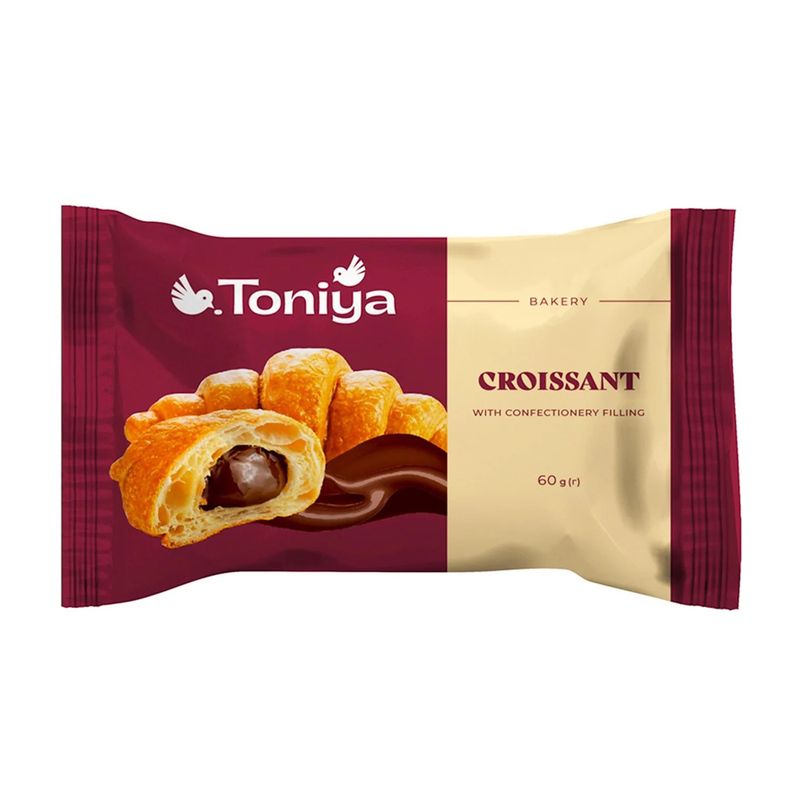 Kruasāns ar šokolādes pildījumu Toniya, 40 g