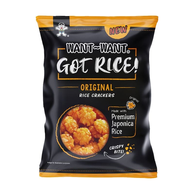 Rīsu krekeri Want want got rice!, dažādas garšas, 85 g