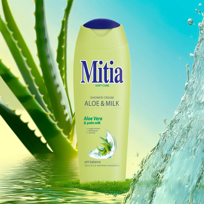 Dušas želeja MITIA, 400 ml, dažādi veidi