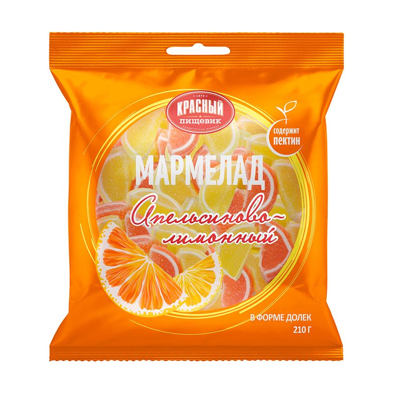 Marmelāde Apelsīnu un citronu šķēlītes, 210 g
