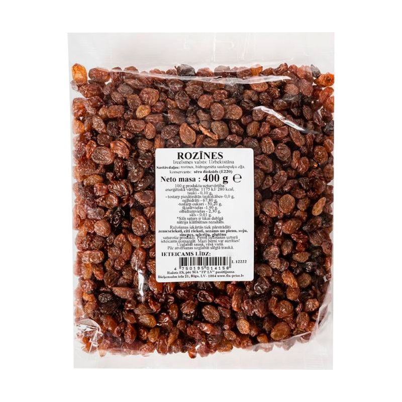 Rozīnes, 400 g