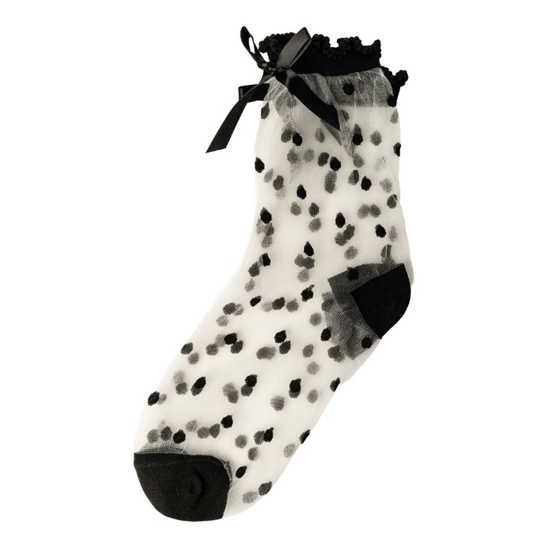 Zeķes, ziedi caurspīdīgas