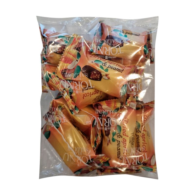 Konfektes ar žāvētām aprikozēm un zemesriekstiem, 330 g