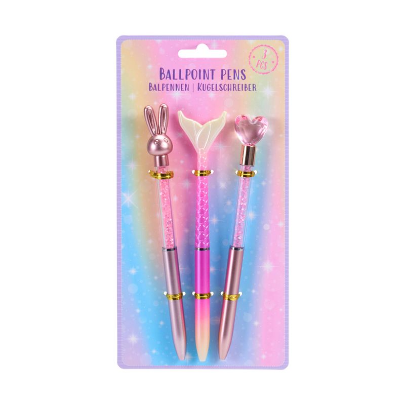 Lodīšu pildspalvu komplekts, 3 gab.