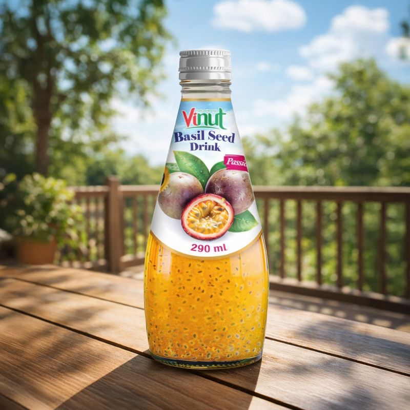 VINUT BAZILIKA SĒKLU DZĒRIENS PASIFLORAS AUGĻU, 290 ml