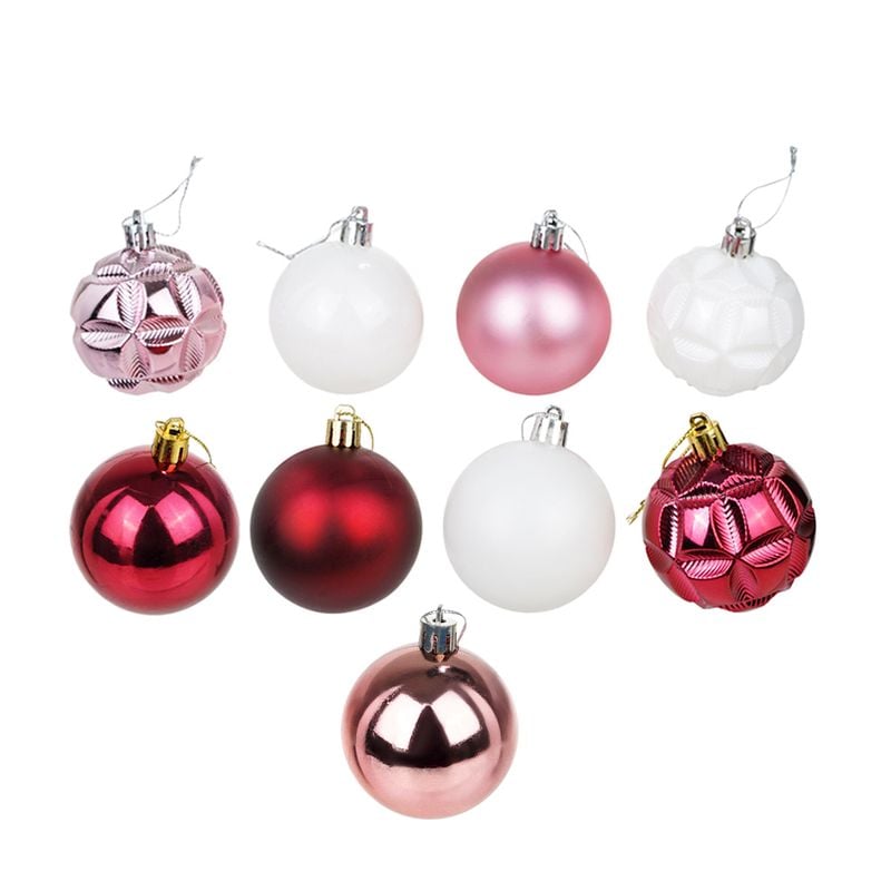 Ziemassvētku bumbas, 9 gab., Ø6cm