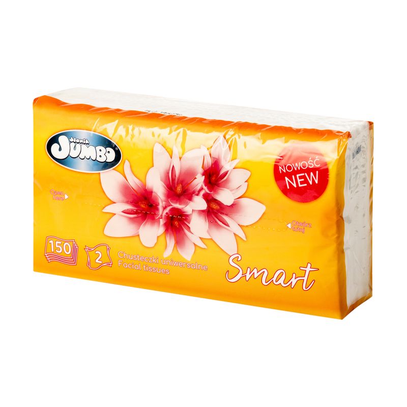Kosmētiskās salvetes Slonik Jumbo, 2 slāņi, 150 gab.