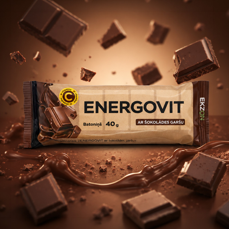 Batoniņš ENERGOVIT, 40 g, dažādas garšas