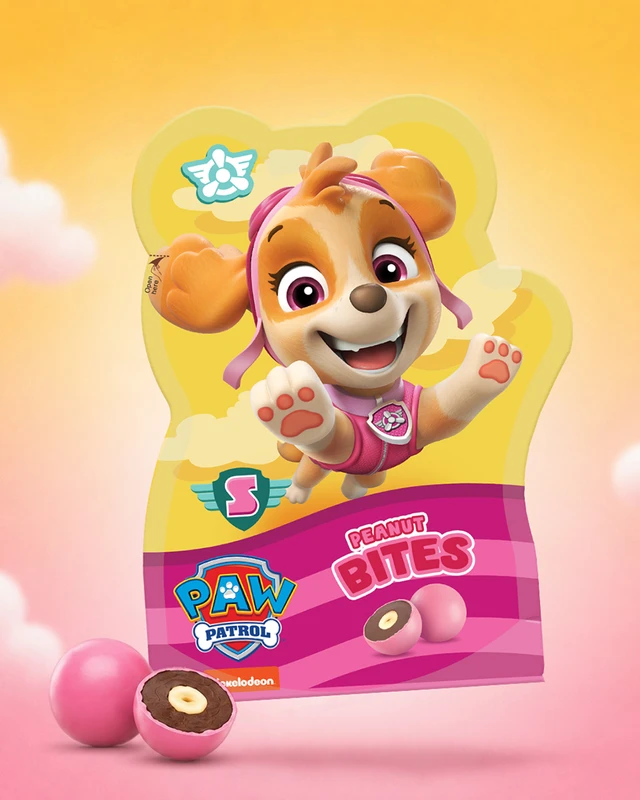Konfektes ar zemesriekstiem Paw Patrol Skye, 50 g
