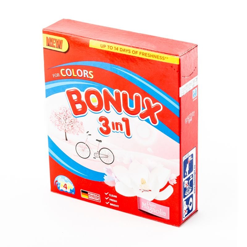 Veļas mazgāšanas pulveris Bonux 3in1, 400 g