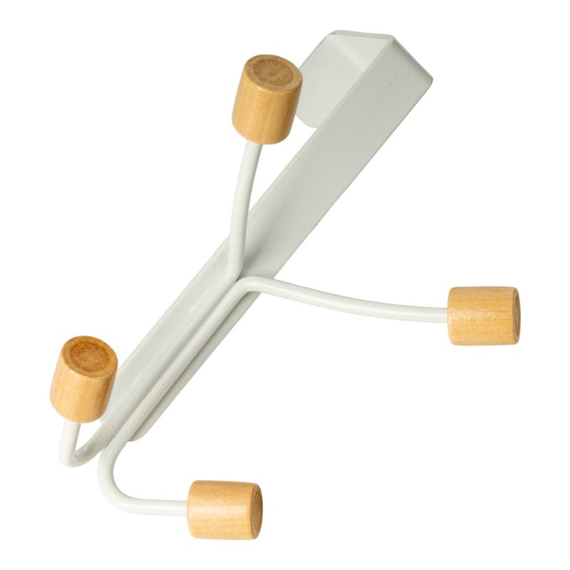 Uz durvīm piekarināms āķis, 4 atzari