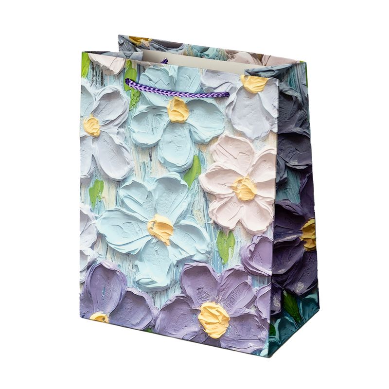 Dāvanu maisiņš Puķes,18x23x10cm