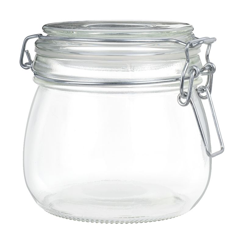 Stikla burka ar vāku hermētiska 570ml