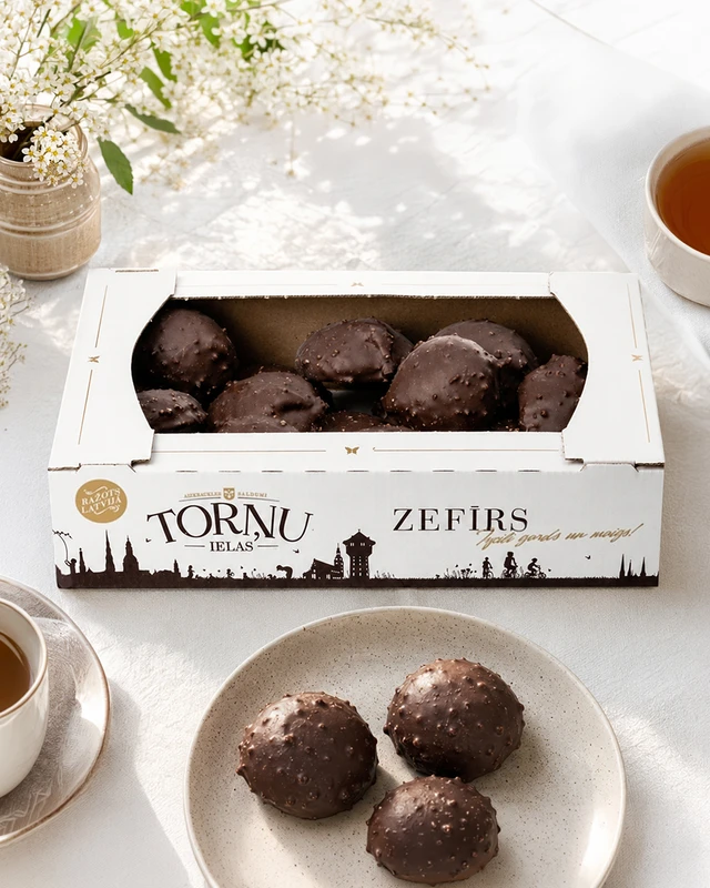 Glazēts zefīrs ar tiramisu garšu Torņu, 700 g
