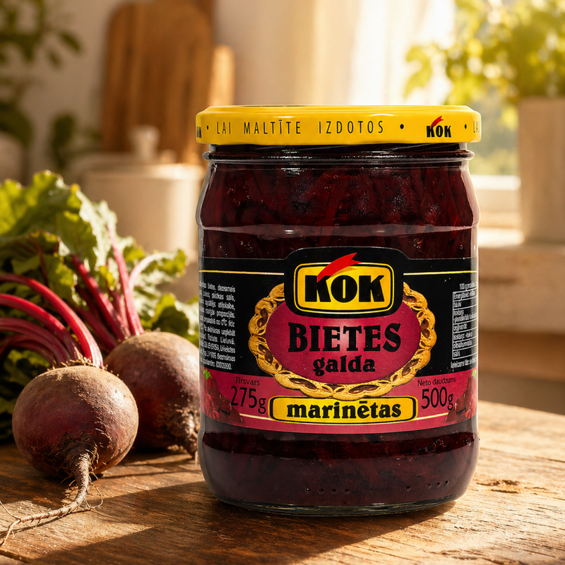 Marinētas galda bietes KOK, 500 g