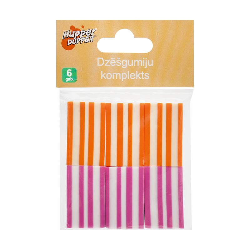 Dzēšgumiju komplekts, 6 gab.