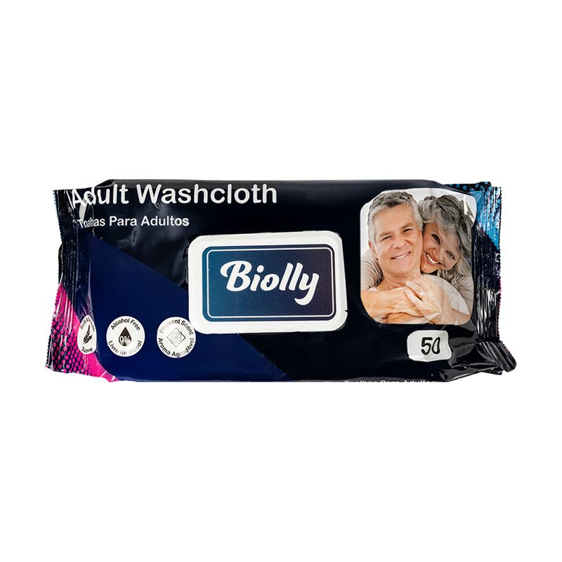 Mitrās salvetes pieaugušajiem Biolly, 50 gab.