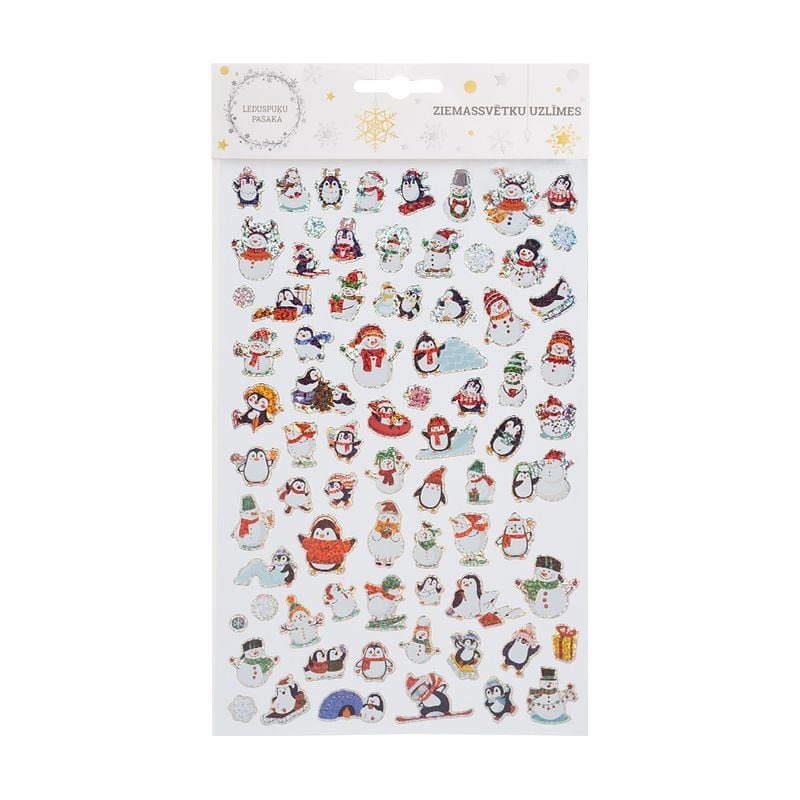 Ziemassvētku uzlīmes, 35х19,5 cm