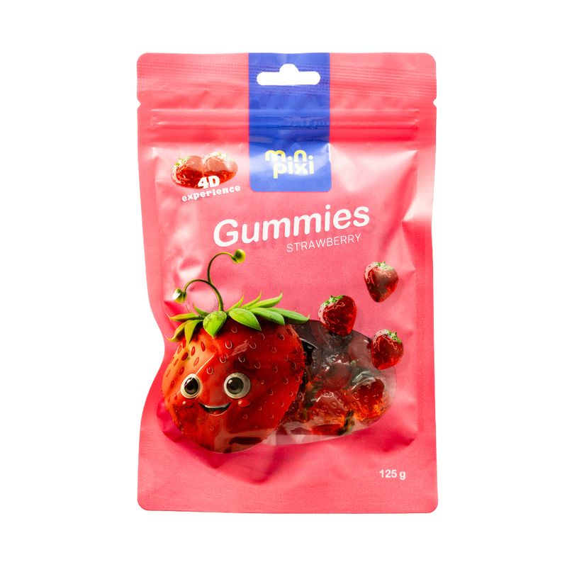 Želejkonfektes MiniPixi vīnogu/zemeņu, 125 g