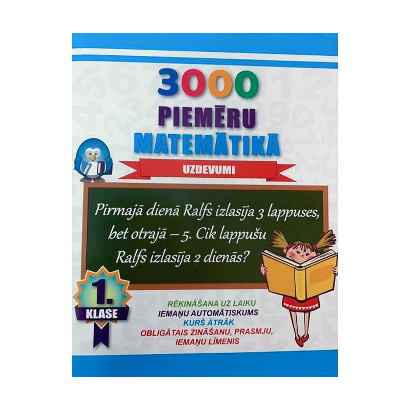 Uzdevumu burtnīca 3000 piemēru matemātikā, dažādi veidi