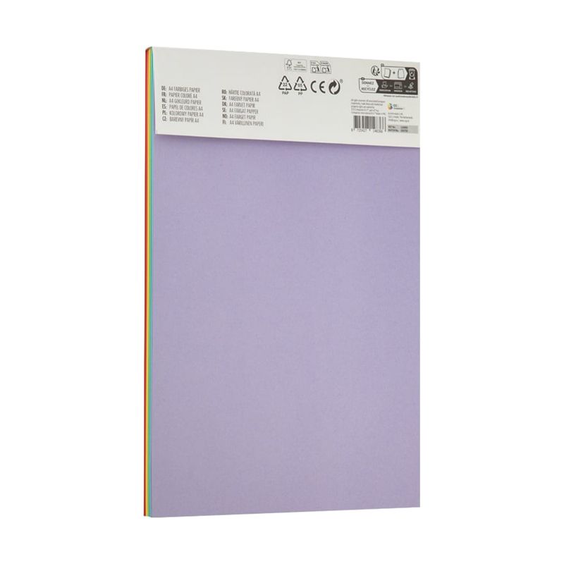 Krāsains papīrs, A4, 100 lapas