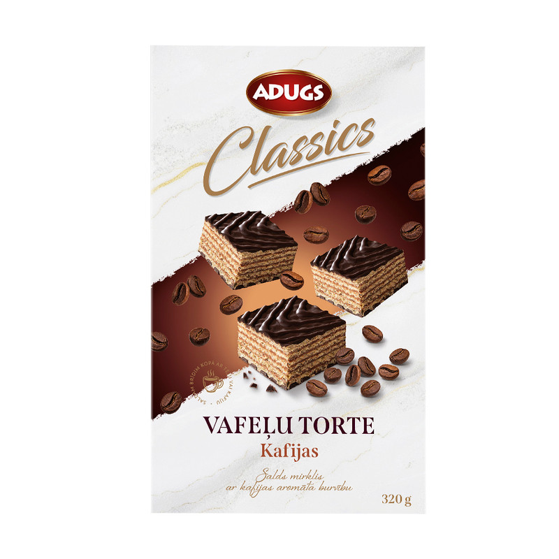 Vafeļu torte Kafijas Adugs, 320 g