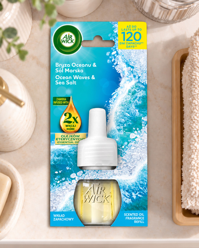 Elektriskā gaisa atsvaidzinātaja rezerve Air Wick, 19 ml, dažādi veidi