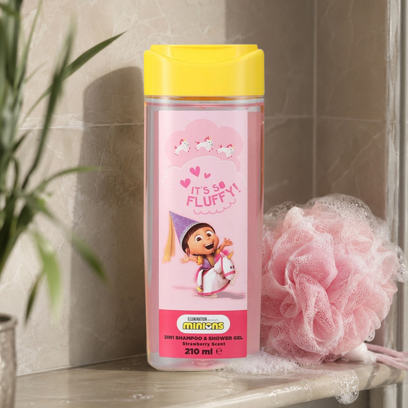 Bērnu šampūns-dušas želeja Minions divi vienā, 210 ml