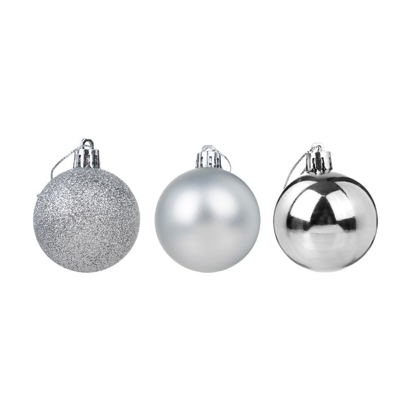 Ziemassvētku bumbas, 6 gab., Ø5cm