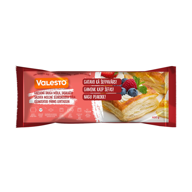Kārtainā rauga mīkla, sasaldēta, 400 g