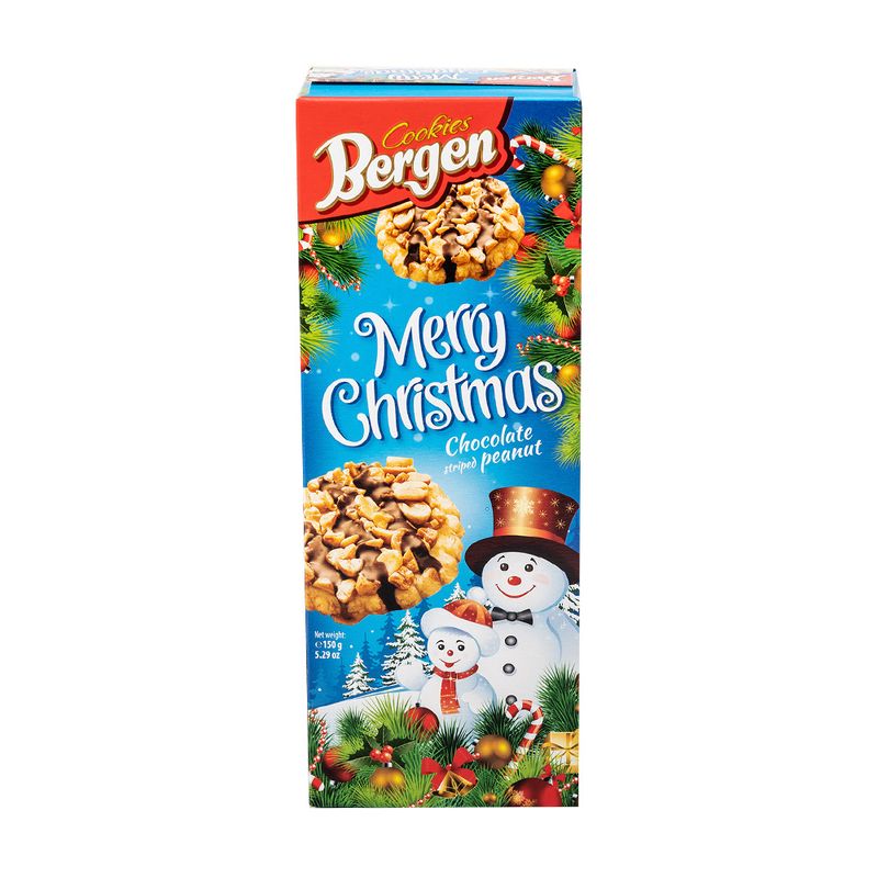 Zemesriekstu cepumi Merry Christmas, 150 g