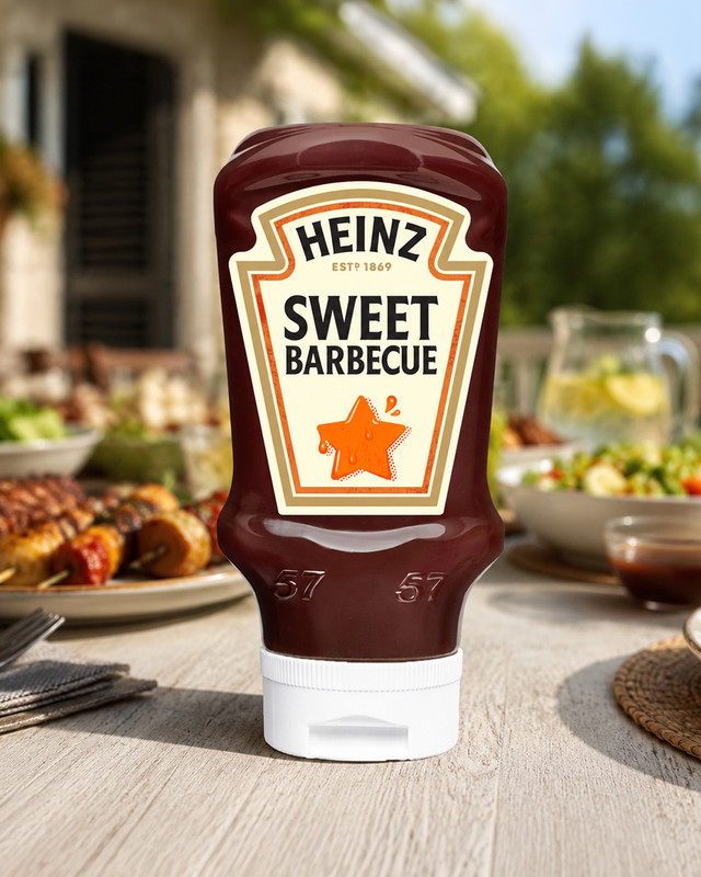 HEINZ Saldā BBQ mērce, 400 ml