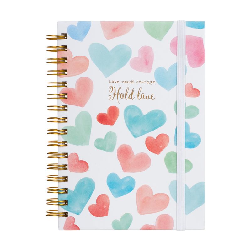 Piezīmju klade ar spirāli, 80 lapas, dažādi veidi