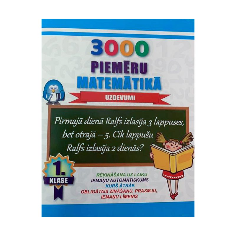 Uzdevumu burtnīca 3000 piemēru matemātikā, dažādi veidi