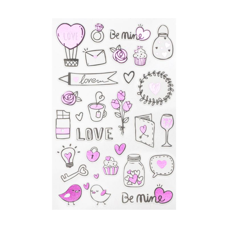 Uzlīmju komplekts Mīlu, dažādi veidi