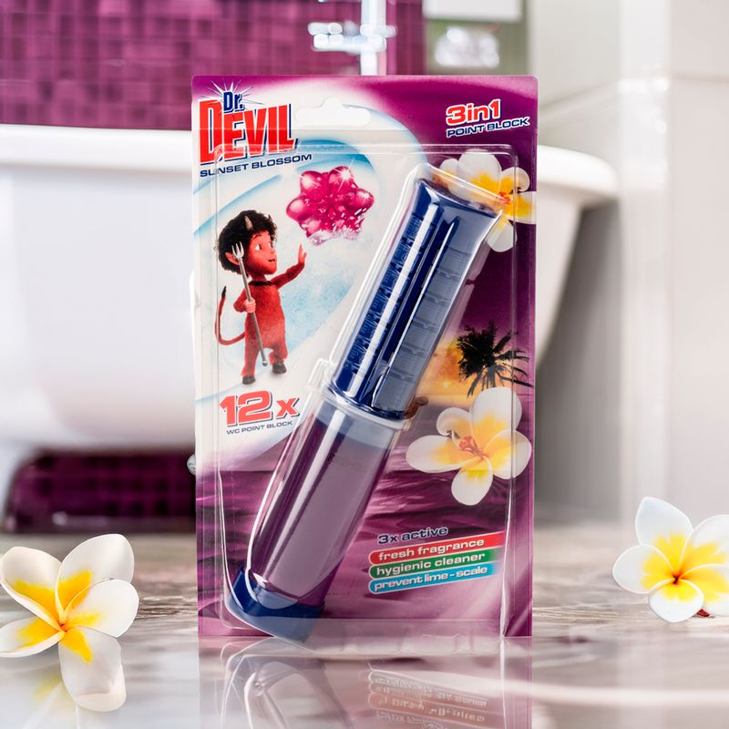Tualetes bloks Dr. Devil, Sunset bloosom, 75 ml