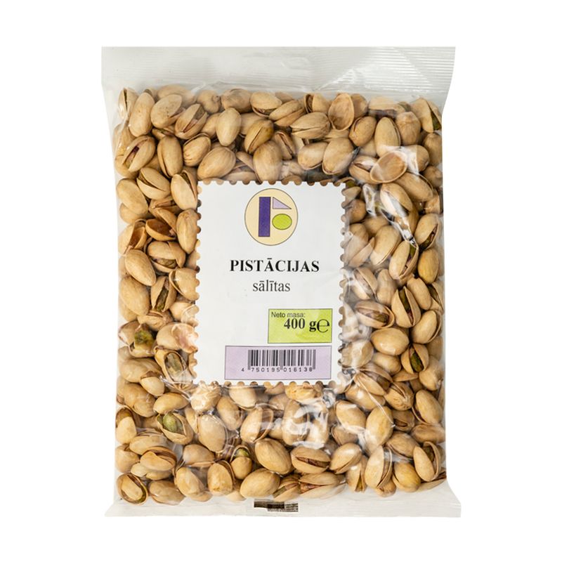 Pistācijas ar jūras sāli, 400 g
