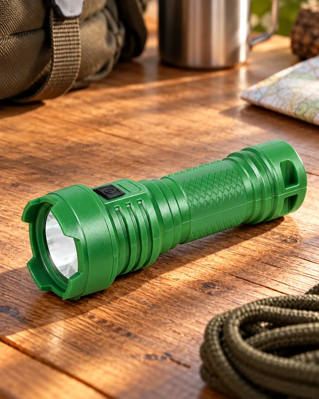 Uzlādējams LED lukturis ar USB kabeli